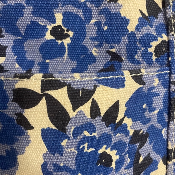 Tommy Hilfiger Blue and White Floral Canvas Bag EUC - Picture 5 of 12